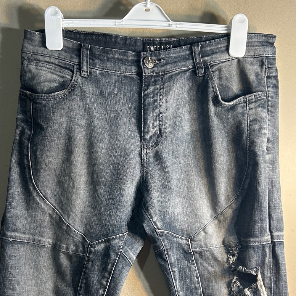 Embellish Men’s Biker splatter jeans size 36/30